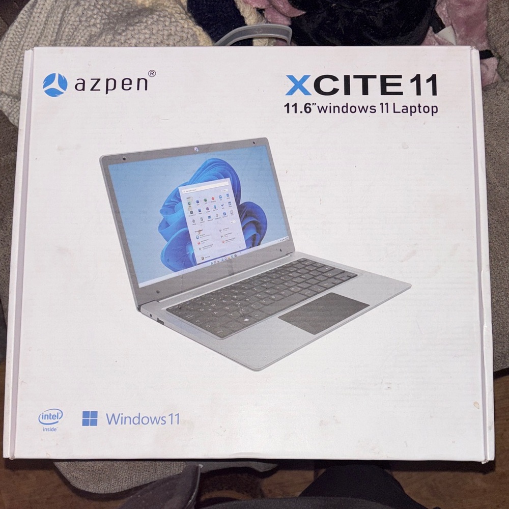 XCITE11 Silver Laptop - 11.6" Windows 11 intel inside New In Box Azpen - NIB